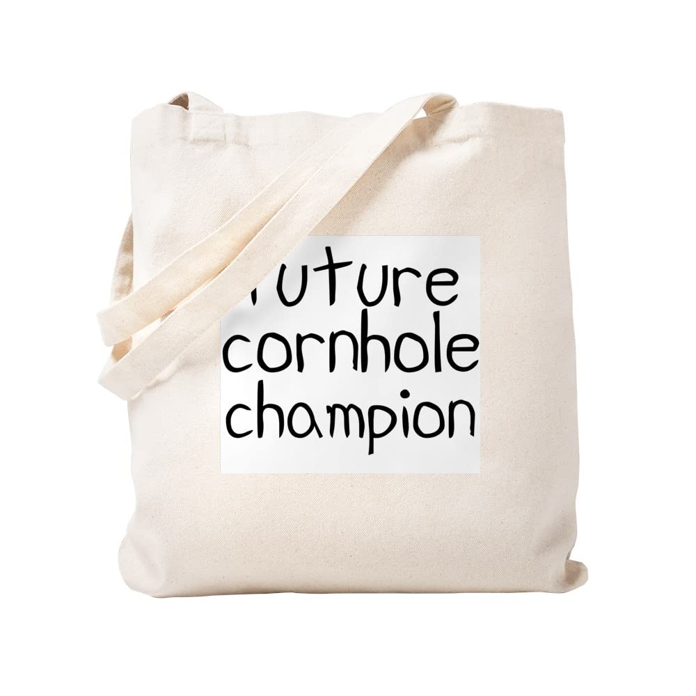 Future Champion Tote Bag - Natural Canvas Reusable Shopping Bag for Groceries, Beach & Everyday Use | Eco-Friendly Cotton Tote with Sturdy Handles