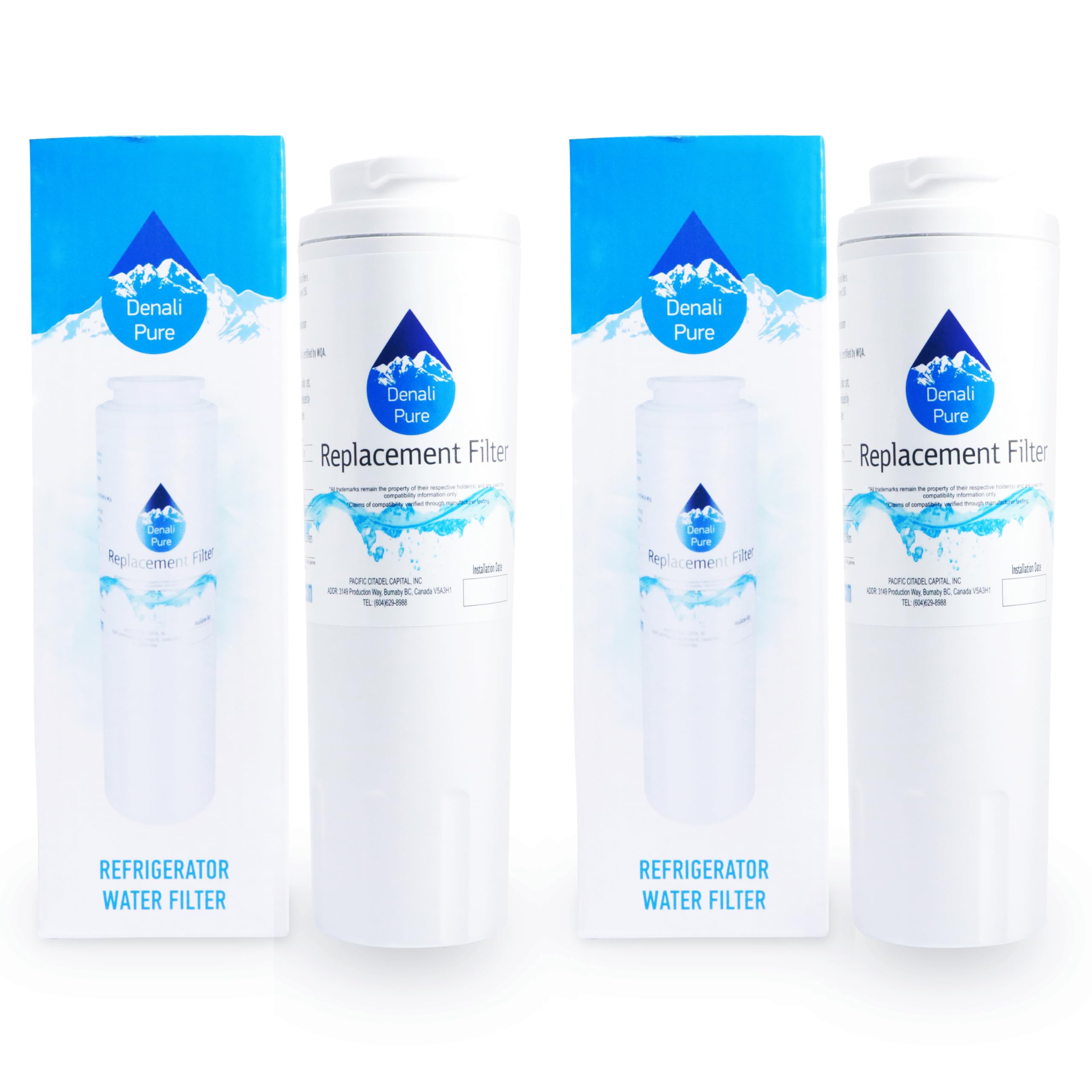 2-Pack Jenn-Air JFC2290VEP7 Refrigerator Water Filter Replacement - Compatible with UKF8001 Fridge Filter Cartridge | Clean Drinking Water for Home & Office Use