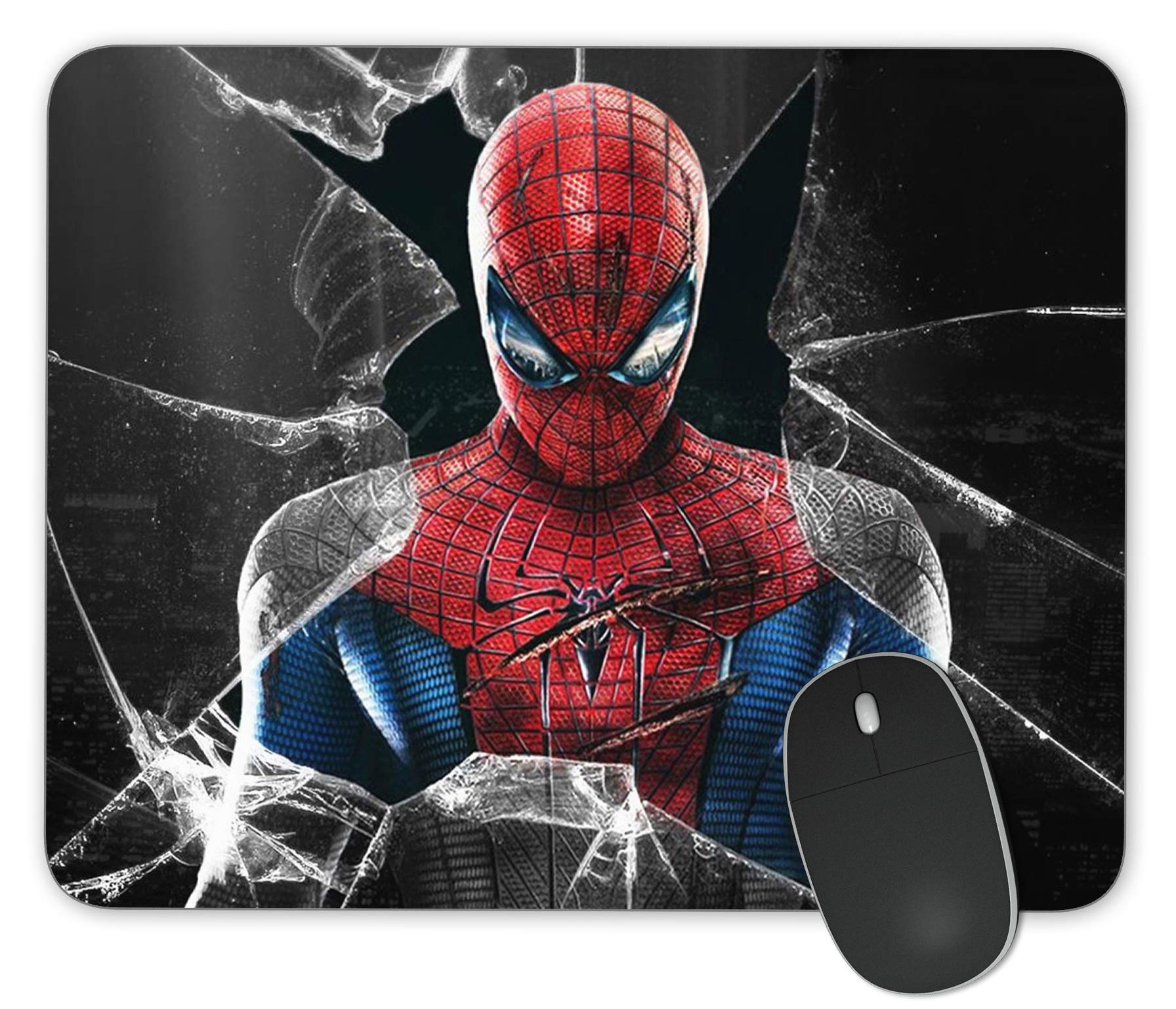 Non-Slip Rectangular Mouse Pad with Spider-Man Comics Design for Computer & Laptop - Perfect for Gaming, Office Work, and Home Use
