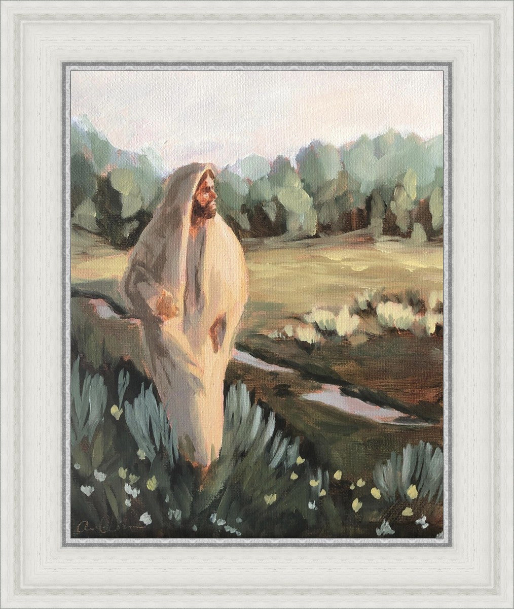 Be Thou Humble by Amber Whitworth - Inspirational Christian Wall Art for Home & Office Decor - Perfect for Living Room, Bedroom, or Gift