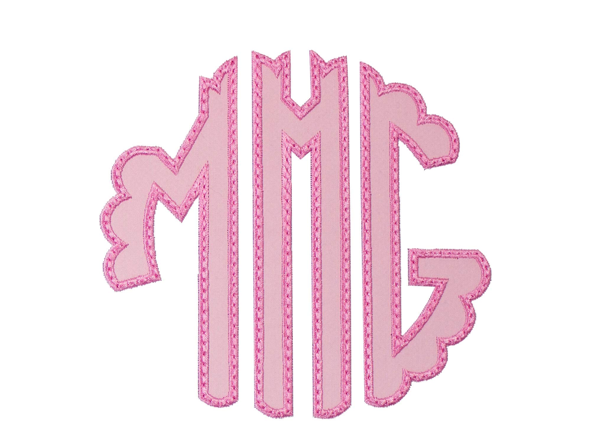 Custom Scallop Monogram Patch - Sew On or Iron On Applique for DIY Clothing, Bags & Hats | Personalize Jackets, Backpacks & Denim Accessories