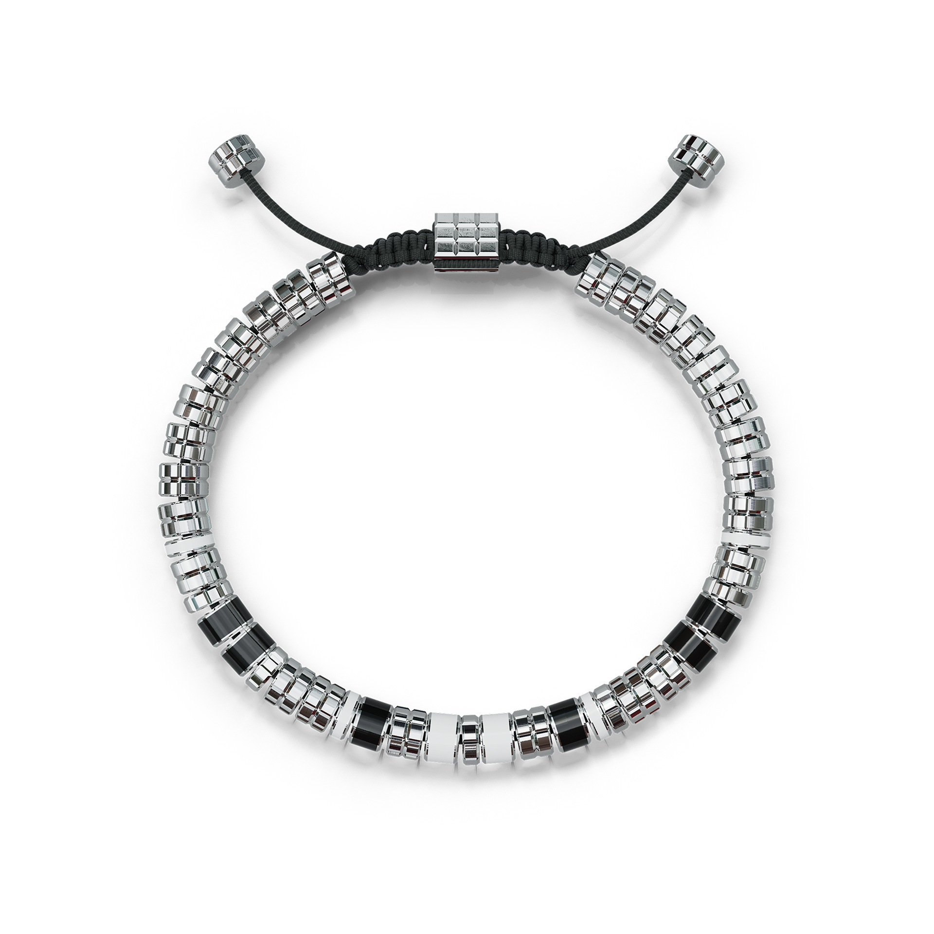 EV Silver Daytona White Bracelet - Stylish & Elegant Wrist Accessory for Women, Perfect for Parties, Weddings & Everyday Wear
