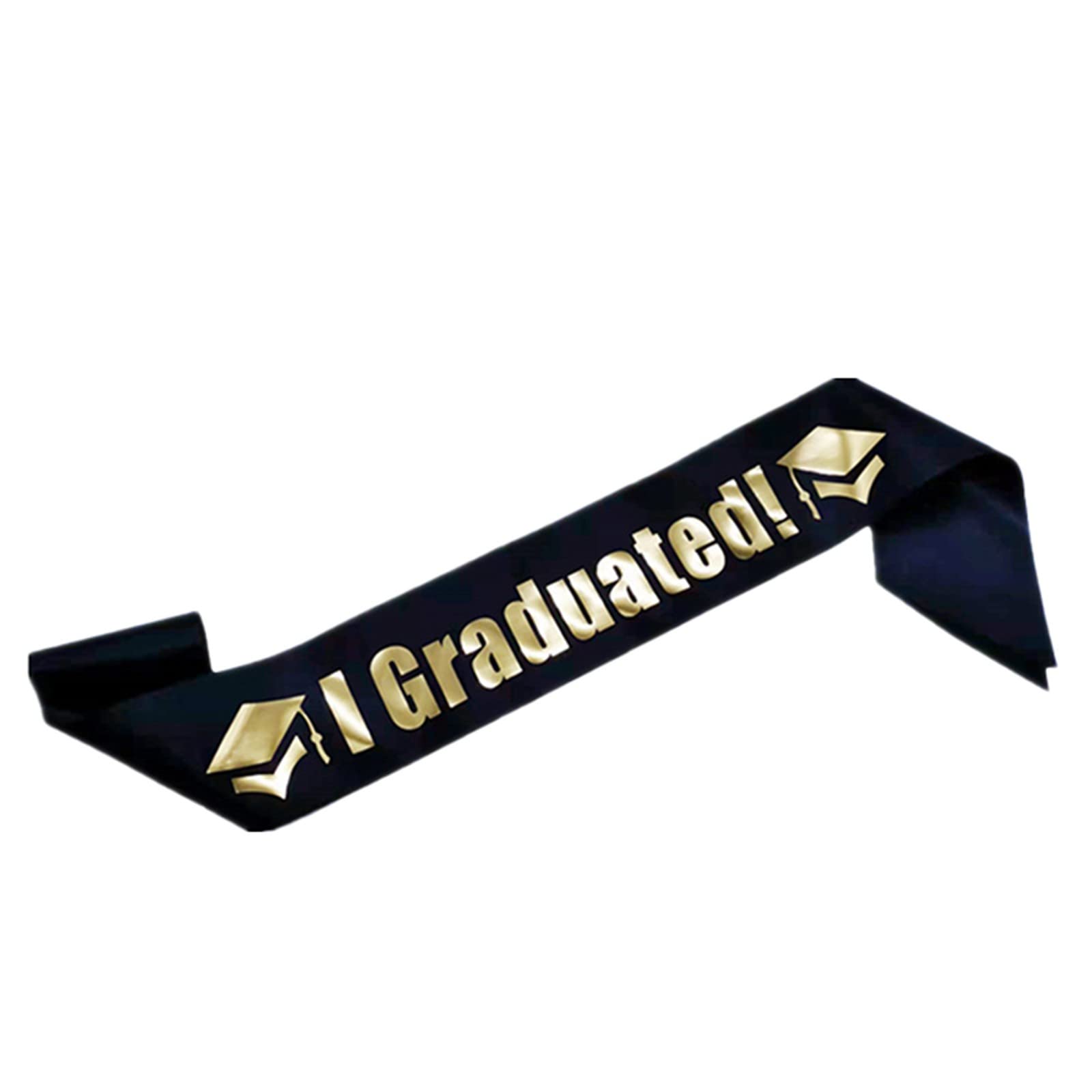 2022 Graduation Sash & Party Decorations Set - 'I Graduated' Sash for Graduation Party Supplies, Home Decor - Black, One Size - Perfect for Graduation Ceremonies, Photo Shoots & Celebrations