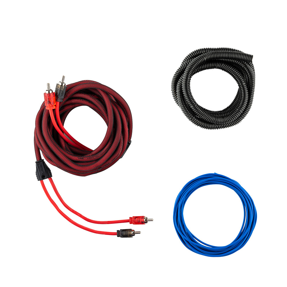 4 Gauge OFC 100% Pure Copper Car Amplifier Wiring Kit - Red | for Car Audio System, Subwoofer & Stereo Installation | Perfect for DIY Car Audio Upgrades & Professional Installations
