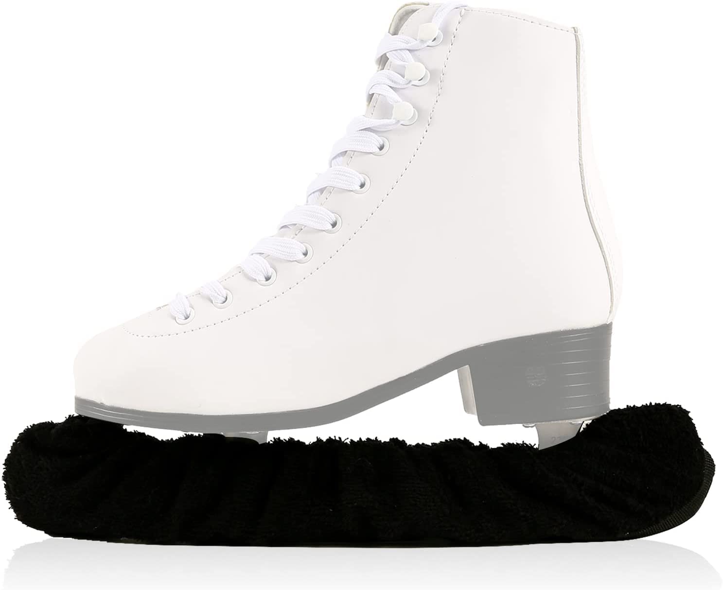 Qchengsan Ice Skate Blade Covers - Protective Skate Guards for Hockey, Figure & Ice Skates (Kids, Youth, Adults - Men, Women, Boys, Girls) | Prevent Rust & Damage During Storage & Transport