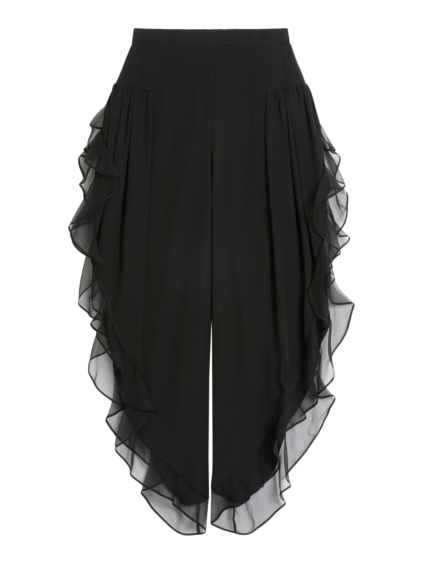 Stylish Georgette Balloon Pants for Women - Comfortable & Flowy Wide Leg Trousers - Perfect for Casual Wear, Office, and Summer Outfits