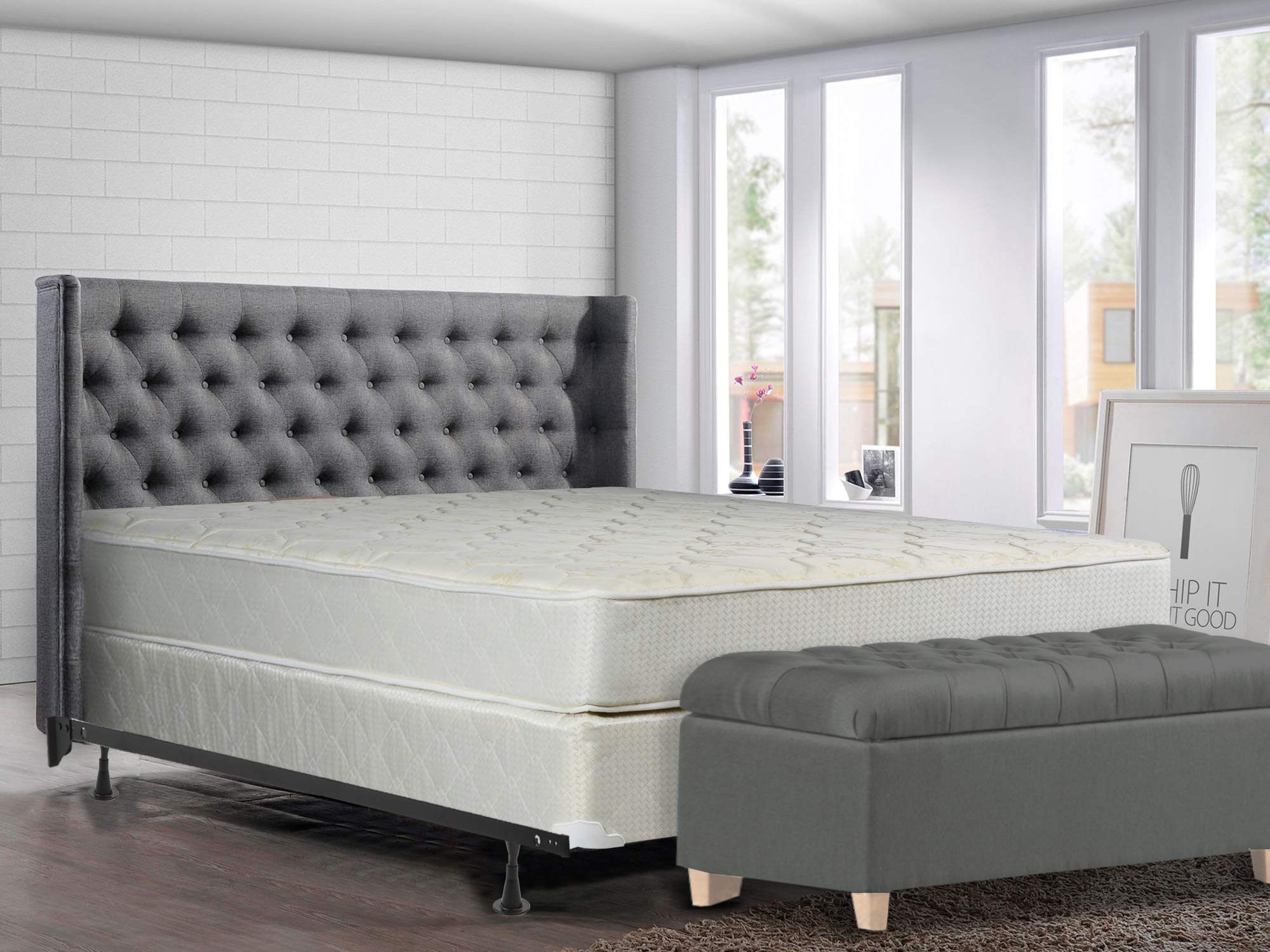 Greaton Gentle Firm Tight Top Innerspring Mattress - Fully Assembled Twin XL with 4