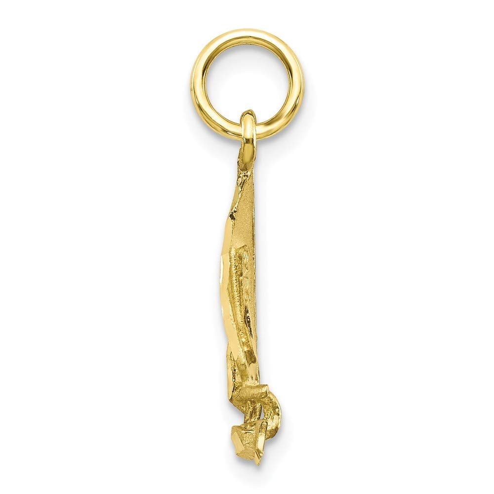 10K Yellow Gold Sailboat Charm Pendant - Roy Rose Jewelry for Women - Nautical Inspired Jewelry Gift for Sailors, Boaters & Beach Lovers - Perfect for Everyday Wear, Special Occasions & Travel