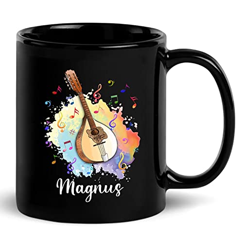 Mandolin Black Mug