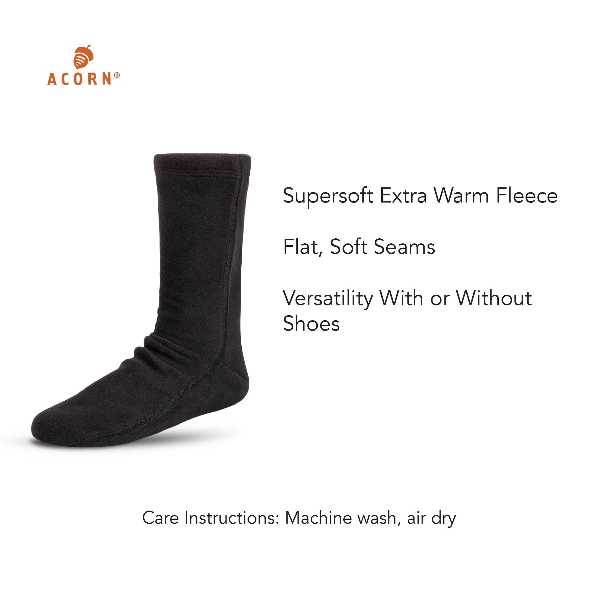Versafit® Fleece Socks for Men & Women - Ultra Soft Thermal Winter Socks with Non-Slip Grip - Perfect for Cold Weather, Hiking, and Indoor Comfort
