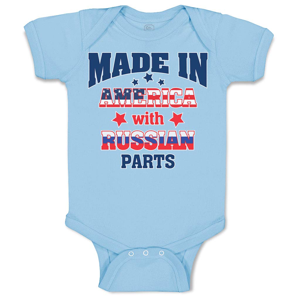 Funny Cute Rascals Baby Bodysuit - 100% Cotton Light Blue Onesie for Newborn Boys & Girls | Made in USA with Premium Materials | Perfect for Photo Shoots, Gifts & Everyday Wear