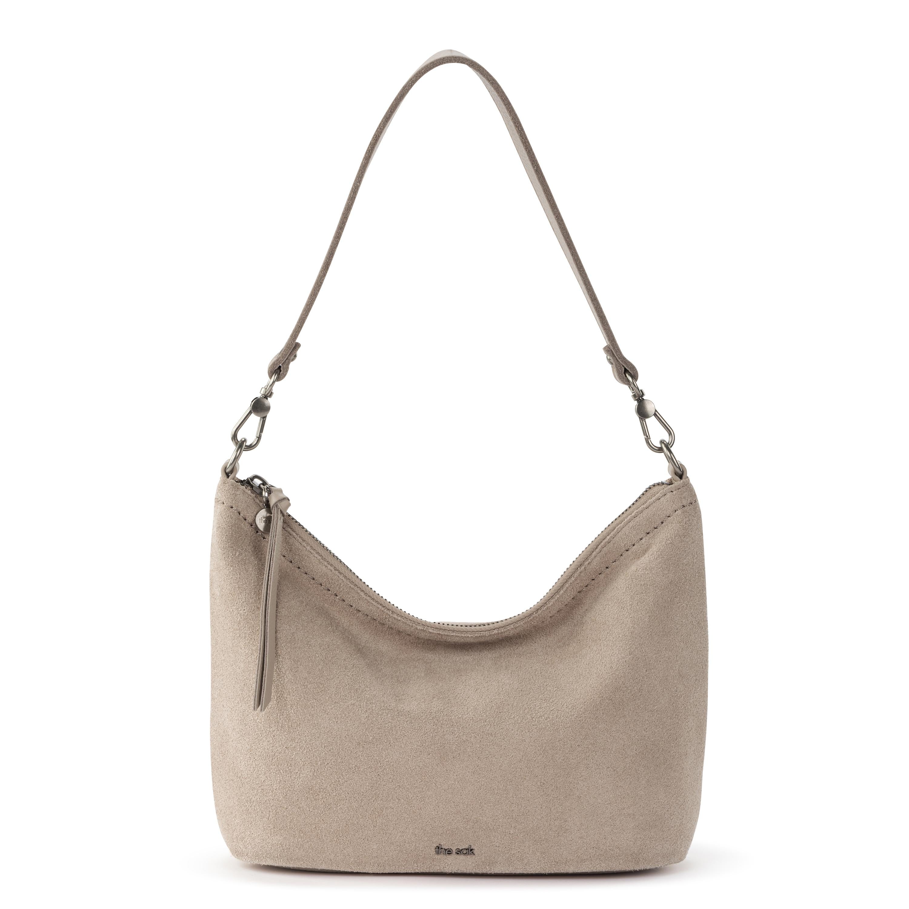 Jasmine Small Hobo Leather Sand Suede Handbag - Stylish Crossbody Purse for Women, Perfect for Work, Travel & Everyday Use