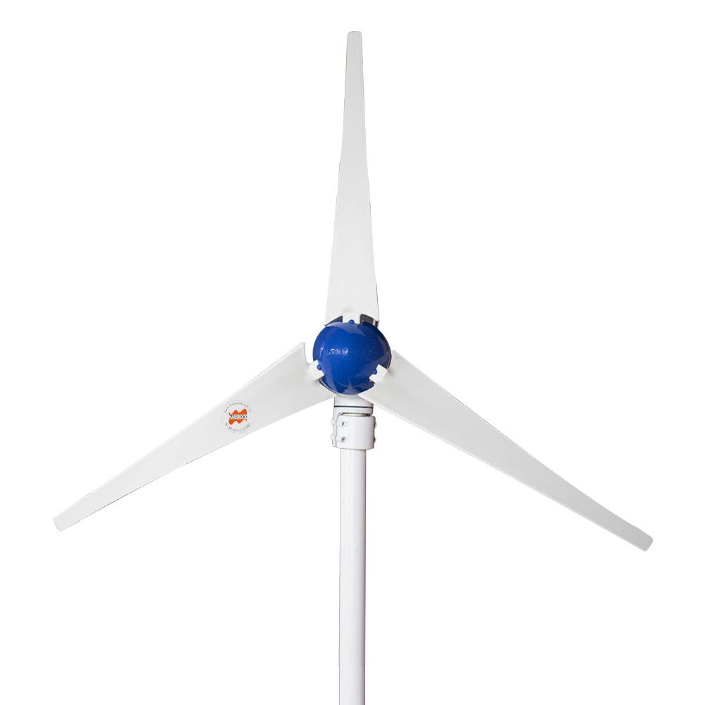 400W Horizontal Wind Turbine Generator Kit - 12V/24V DC Output with Built-in Controller - Low Start-up Wind Speed - 3 Blade Design for Home, RV, Boat & Off-Grid Power Supply