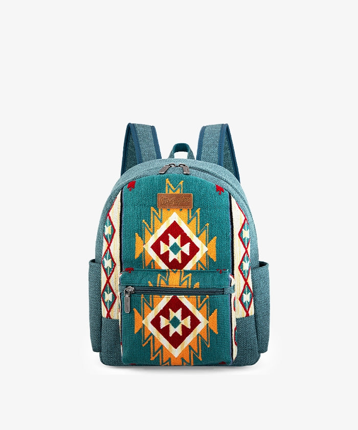 Wrangler Aztec Navajo Print Concealed Carry Backpack for Men & Women - Stylish Tactical Daypack for Hiking, Travel & Everyday Use