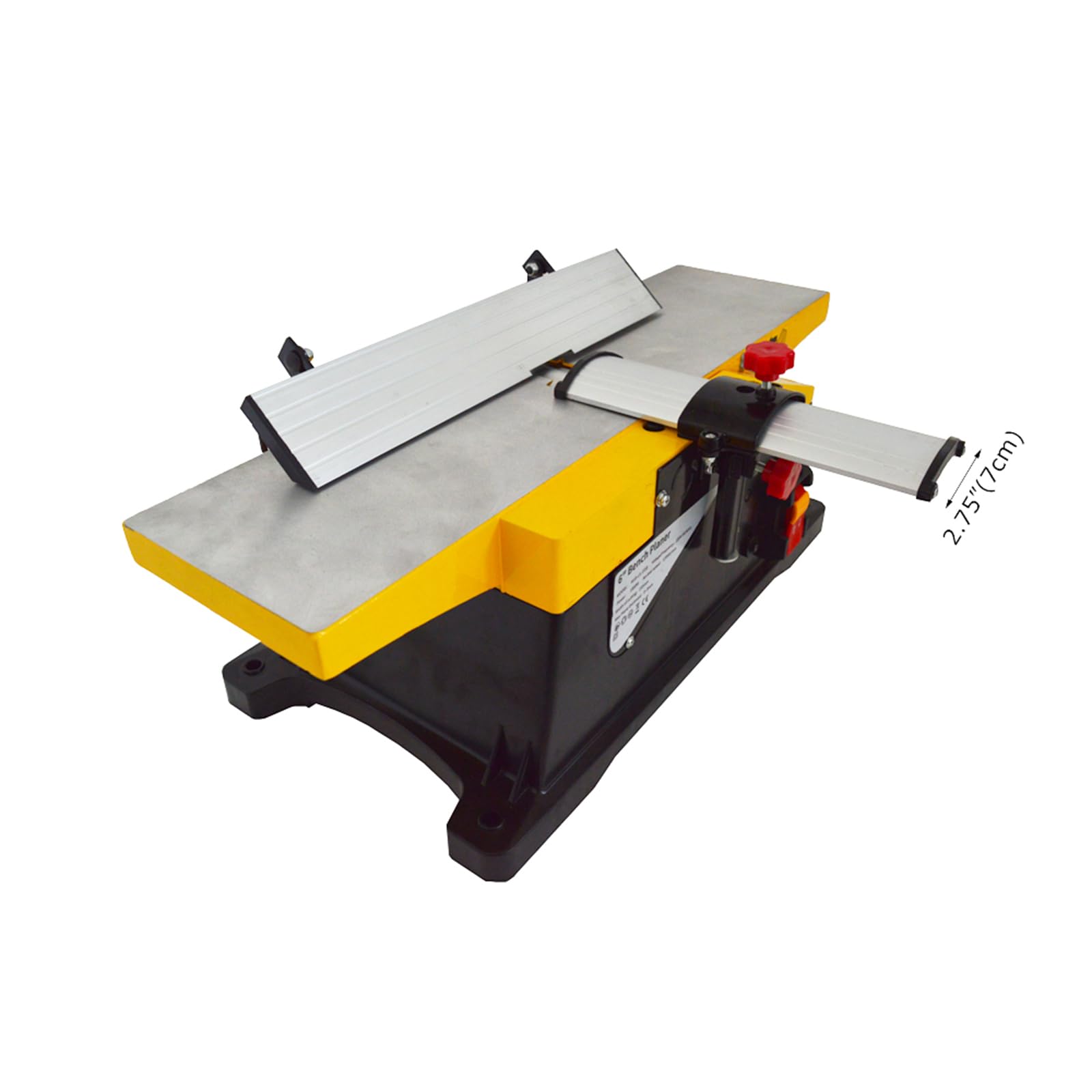 INTBUYING 6 Inch Woodworking Planer - 1800W Portable Bench Planer with 155x580mm Work Table | Low Noise & Dust | Perfect for DIY Projects, Small Workshops & Home Woodworking
