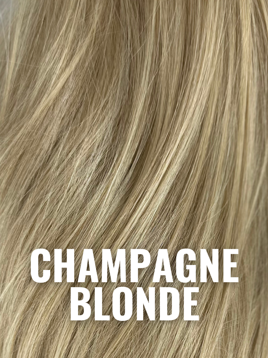 ELEGANCE AWAITS Champagne Blonde Lace Front Wig - No Root Human Hair Wig for Women, Perfect for Parties, Weddings & Special Occasions