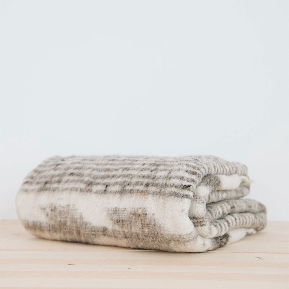 Hand Loomed Grey Throw Blanket - Soft & Cozy for Bed, Couch & Home Decor - Perfect for Living Room, Bedroom & Gift Giving