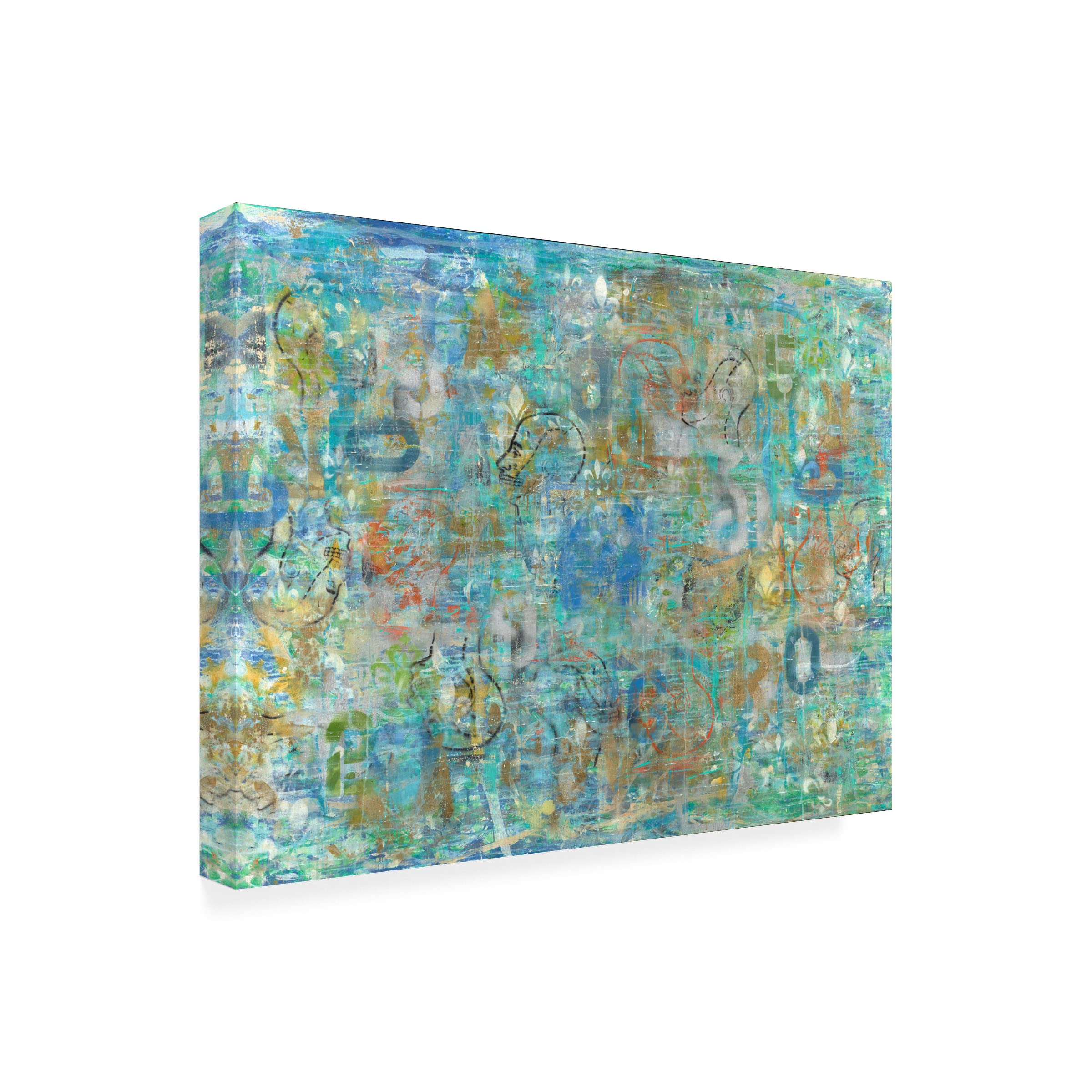 Trademark Fine Art 'Mind Blown' Canvas Wall Art by Sona - Modern Abstract Painting for Living Room, Bedroom & Office Decor