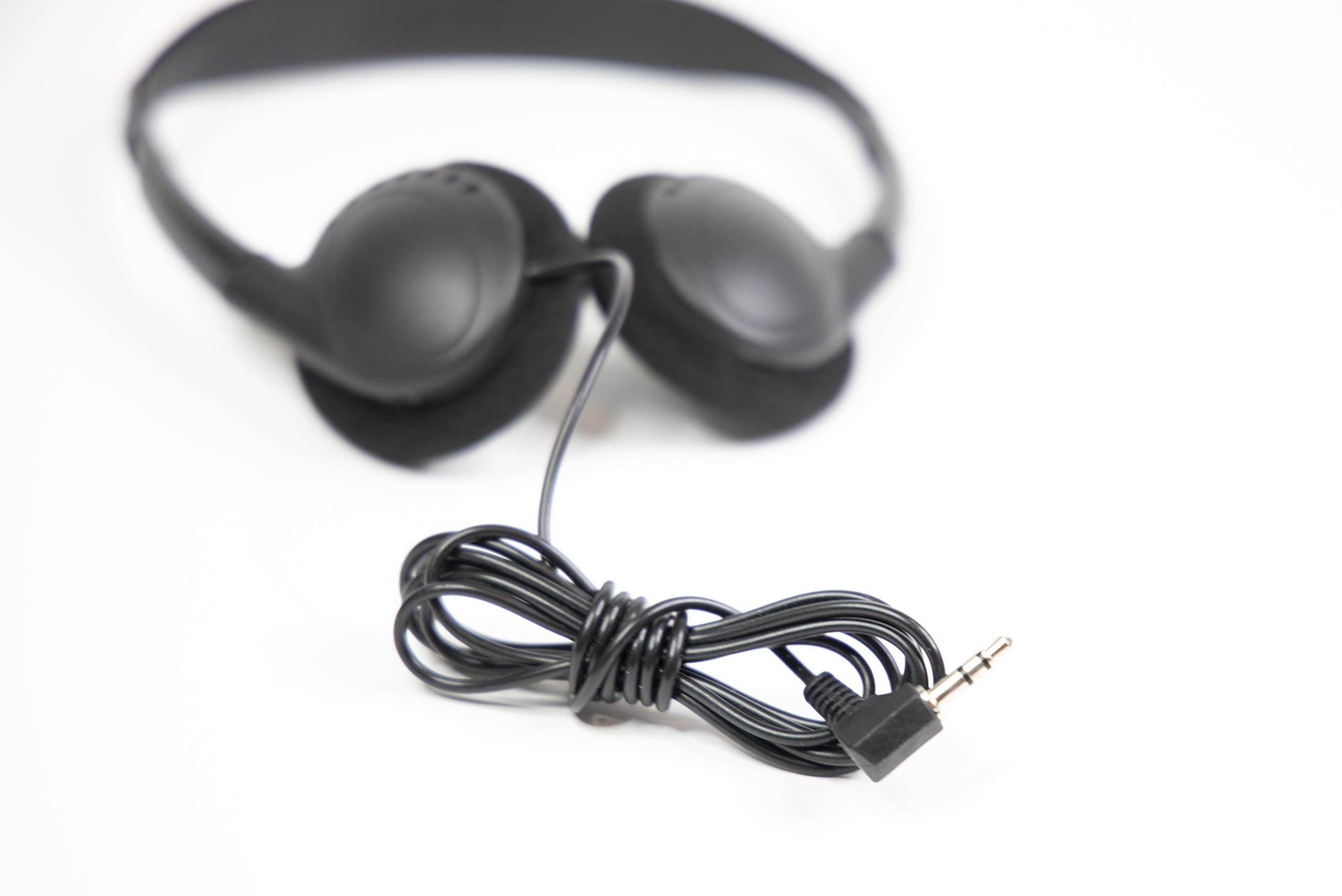 (30 Pack) Bulk Disposable Headphones - Adjustable & Reusable for School, Library, Classroom, Airplane, Hospital, Museum, Hotel, Gym - Comfortable & Compact for Students & Travelers - Perfect for Online Learning, Audio Tours & Noise Isolation