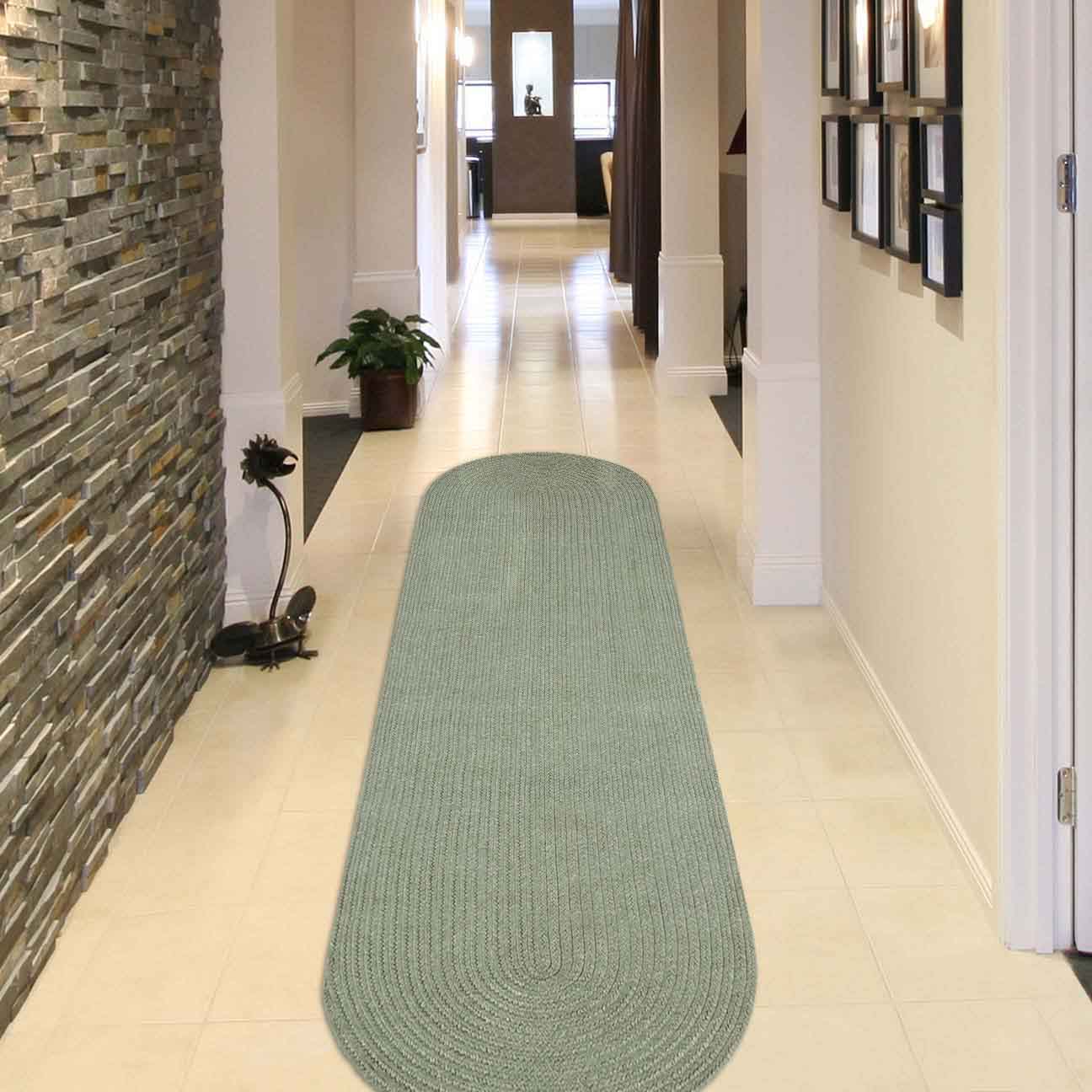 Classic Braided Area Rug - Non-Slip Indoor/Outdoor Oval Rug for Living Room, Bedroom, Patio & Deck - Soft & Durable Home Decor