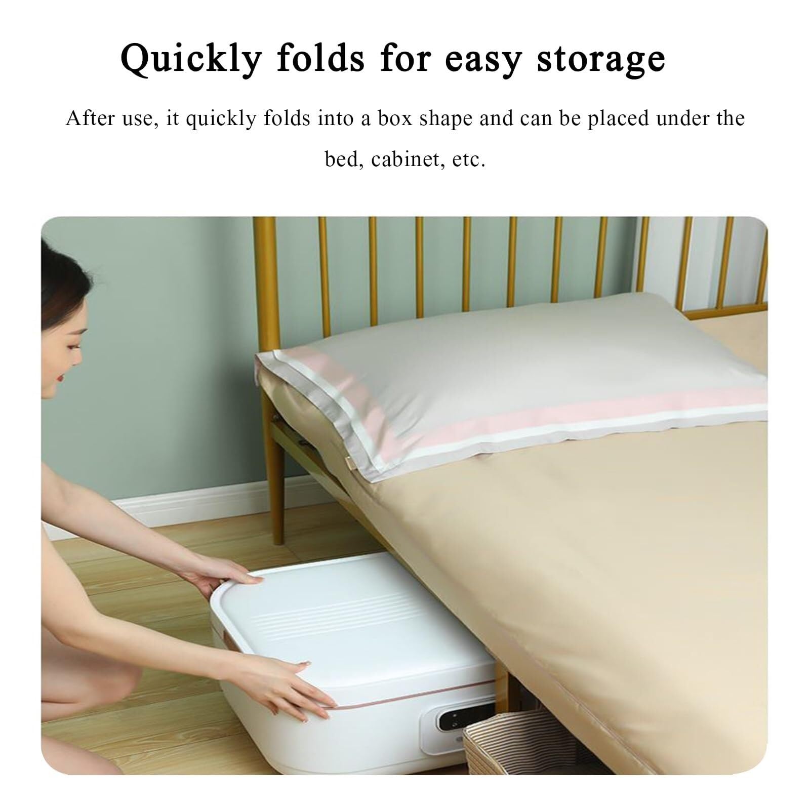 Portable Clothes Dryer Machine - Compact & Foldable Electric Dryer for Quick Drying, Automatic Steam Ironing - Perfect for Apartments, Dorms, Travel & Small Spaces Laundry Care