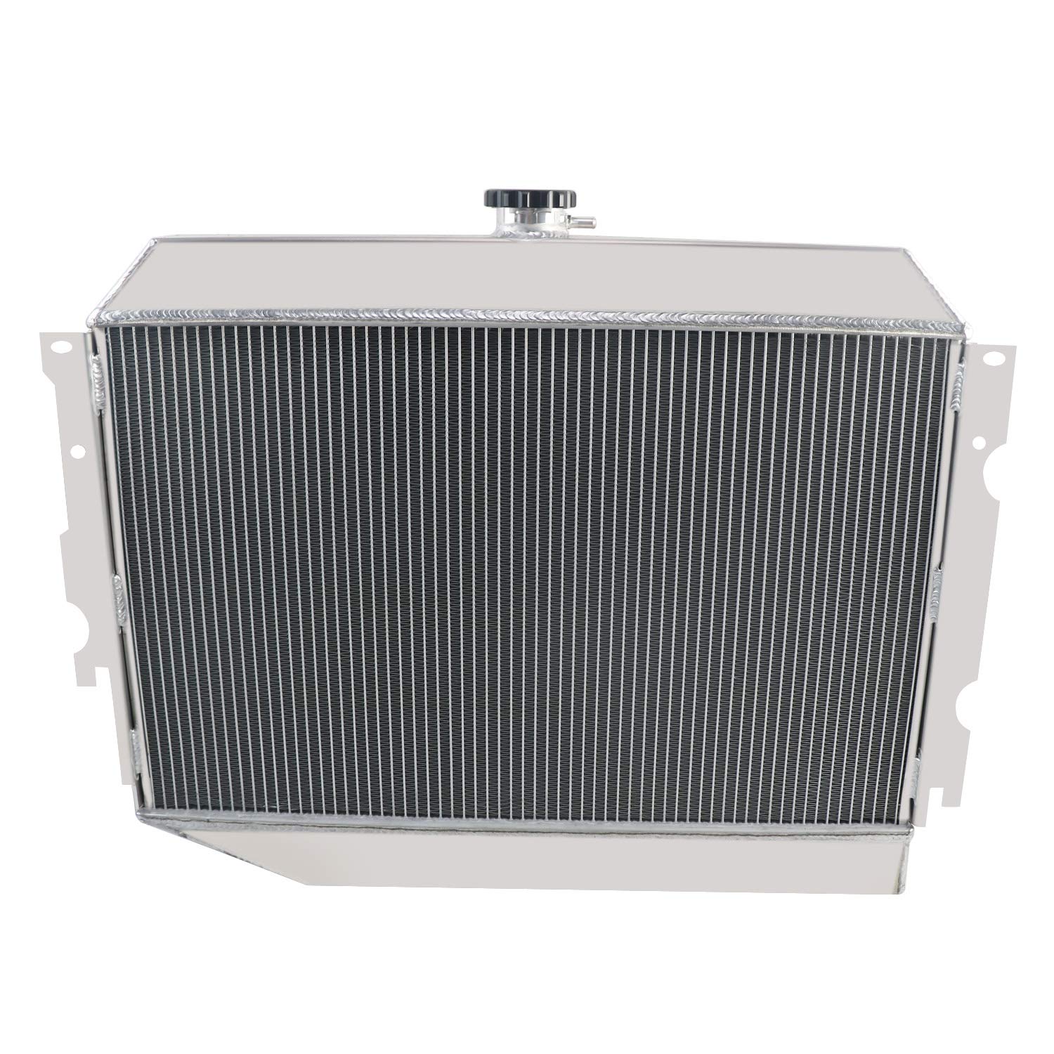 1970-1974 Dodge Challenger Mopar Small Block V8 Aluminum Radiator - 3 Row All-Aluminum Cooling System with Shroud Fan & Thermostat Relay Kit | Perfect for Classic Car Restoration, Hot Rod Upgrades & High-Performance Cooling Solutions
