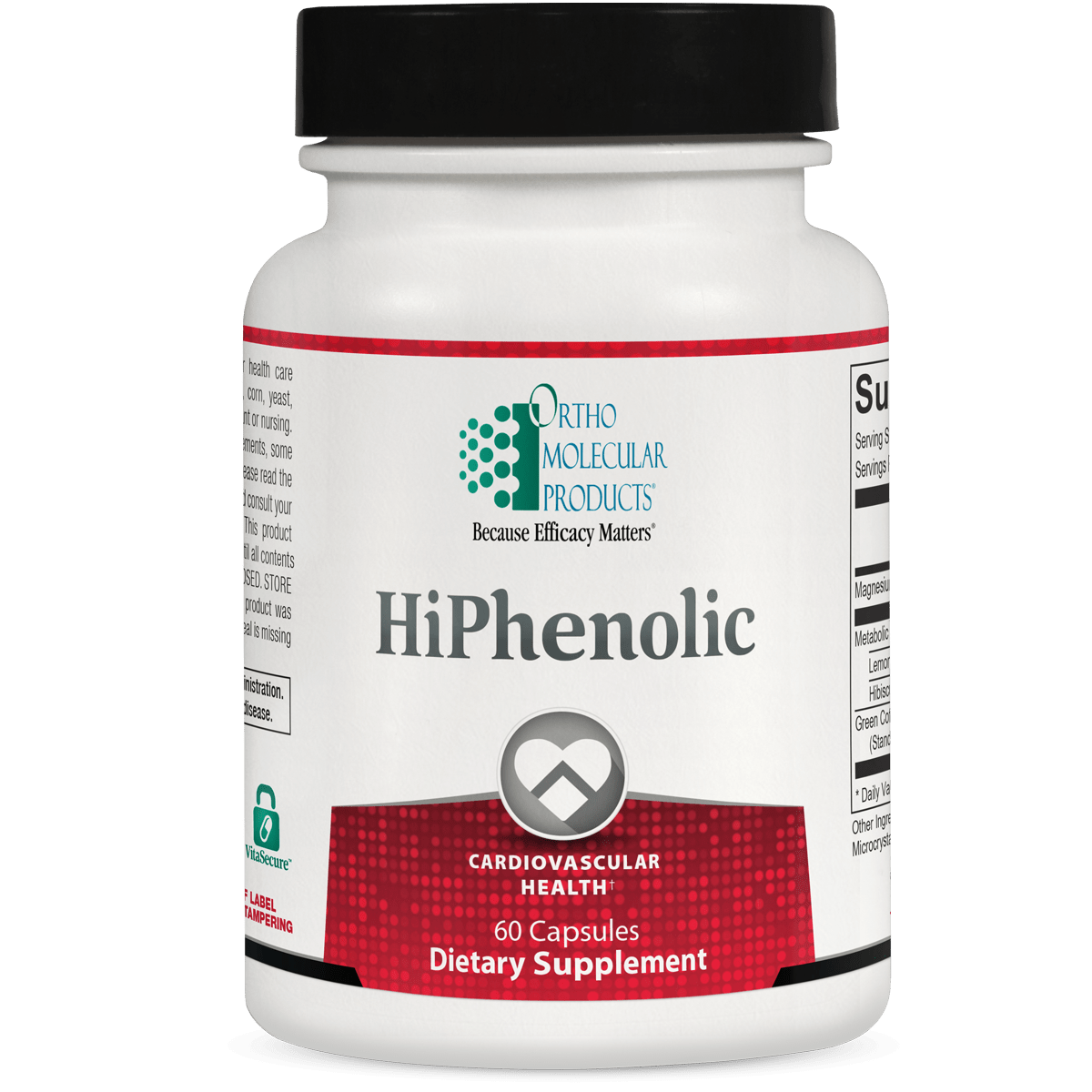 OrthoMolecular Products HiPhenolic - Premium Antioxidant Supplement for Immune Support & Cellular Health | Ideal for Daily Wellness & Active Lifestyle