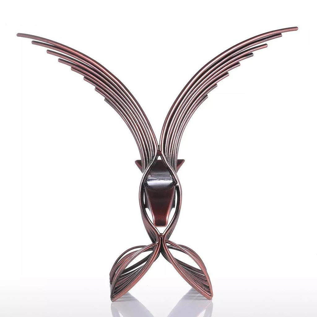 Handmade Fortune Eagle Hawk Statue - Premium Sculpture for Home & Office Decor, Wild Animal Figurine Collectible Gift for Men & Women | Perfect for Living Room, Study, Bookshelf & Feng Shui Display