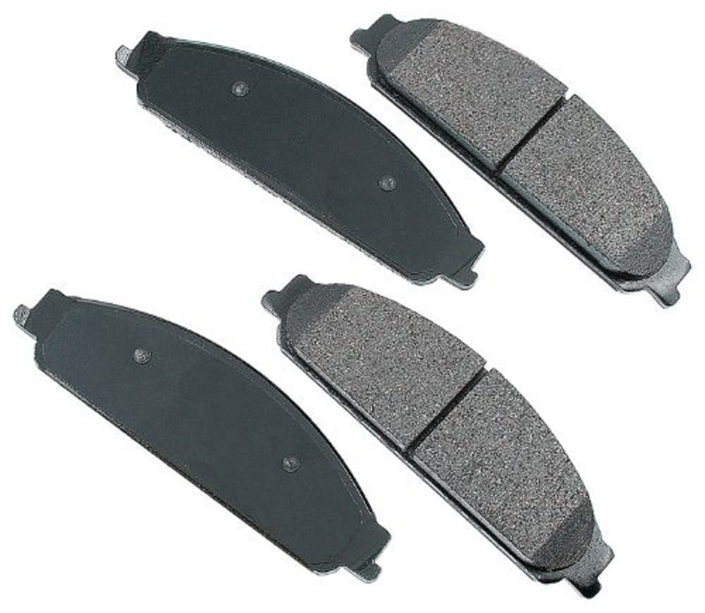 Akebono Premium Ceramic Brake Pad Set - Front & Rear - Low Noise, Dust-Free - Perfect for Sedans, SUVs, and Trucks - Smooth Stopping Power for Daily Commute & Highway Driving