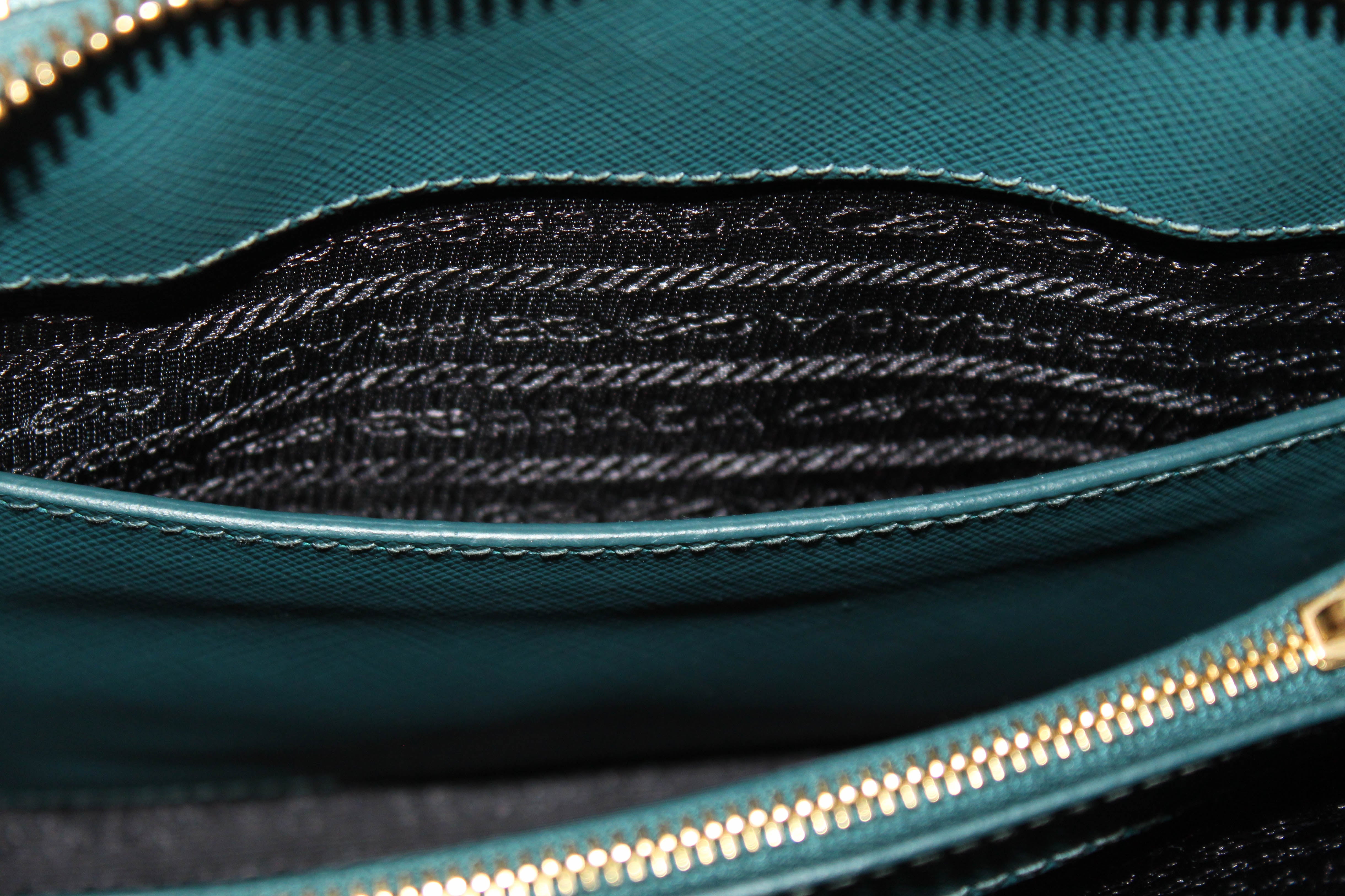 Authentic Prada Teal Blue Saffiano Leather Small Promenade Alma Bag BL0838 | Luxury Designer Handbag for Women | Perfect for Work, Evening Events & Travel Accessories