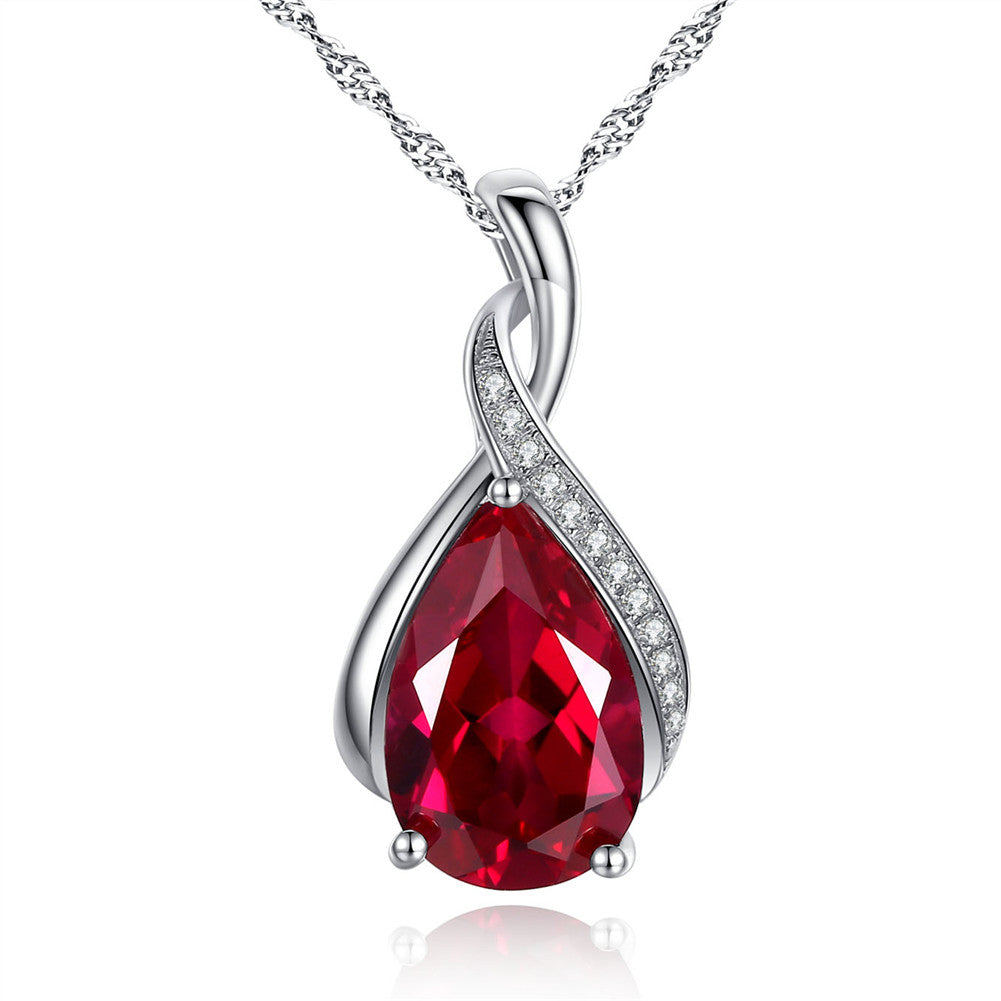 925 Sterling Silver Birthstone Pendant Necklace for Women | Personalized Zodiac Jewelry Gift | Perfect for Birthdays, Anniversaries & Special Occasions