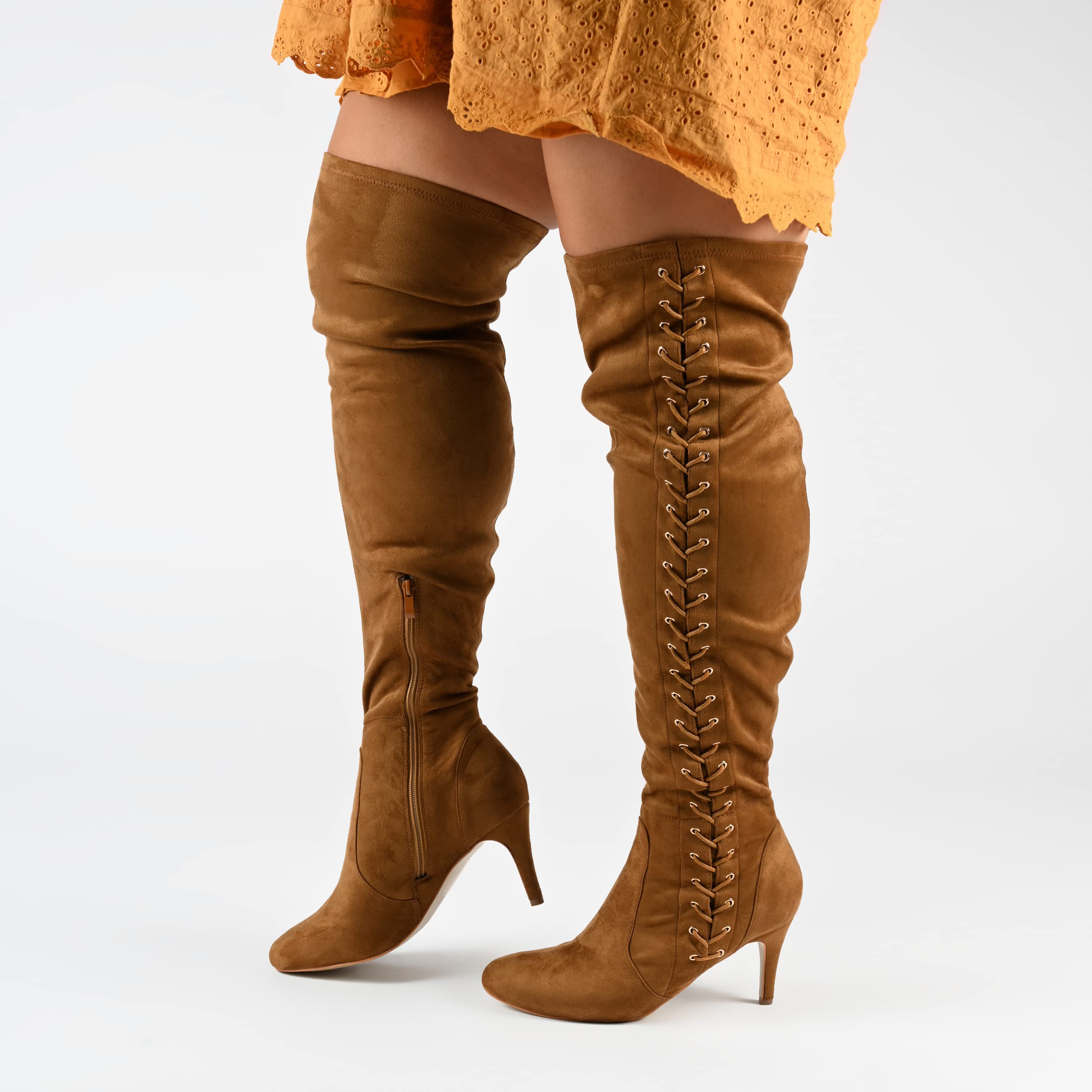ABIE WIDE CALF BOOTS - FINAL SALE (NO EXCHANGES) - Comfortable Wide Calf Boots for Women, Perfect for Fall & Winter Fashion, Office Wear, and Casual Outfits