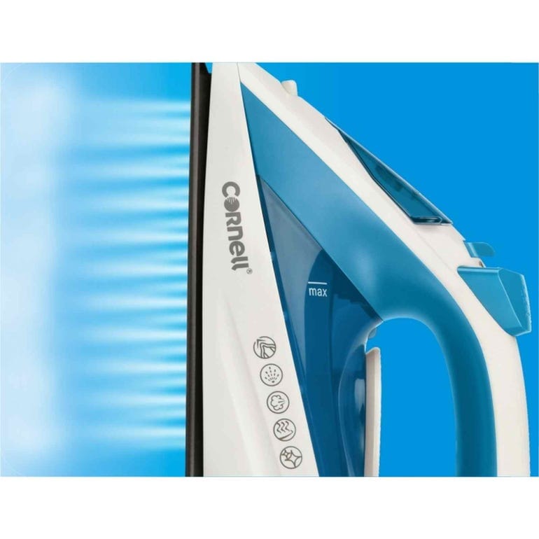 Cornell CSIS1601S 1600W Steam Iron for Clothes - Powerful Steam Output for Wrinkles Removal, Perfect for Home & Travel Use