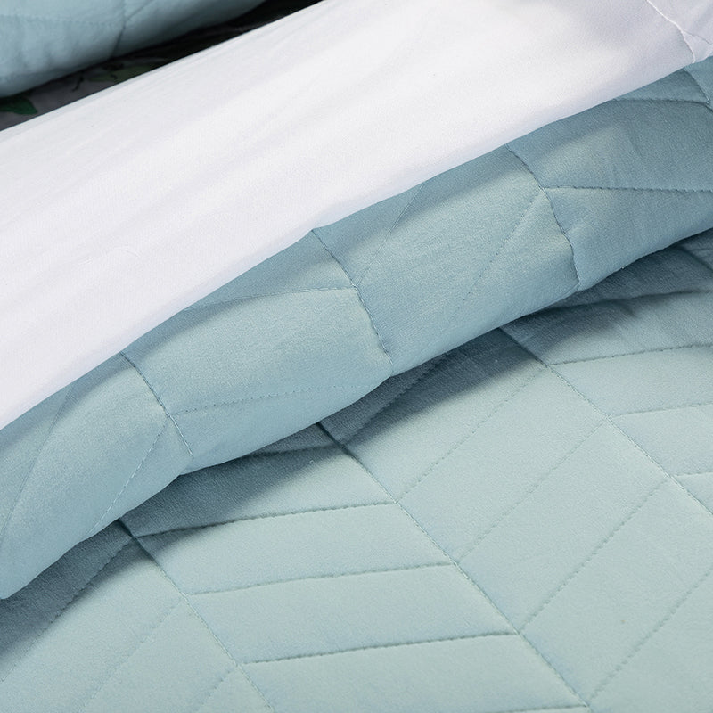 Premium Camilo Microfiber 4-Piece Quilt Set - Soft & Breathable Bedding for All Seasons | Perfect for Master Bedroom, Guest Room & Dorm Decor