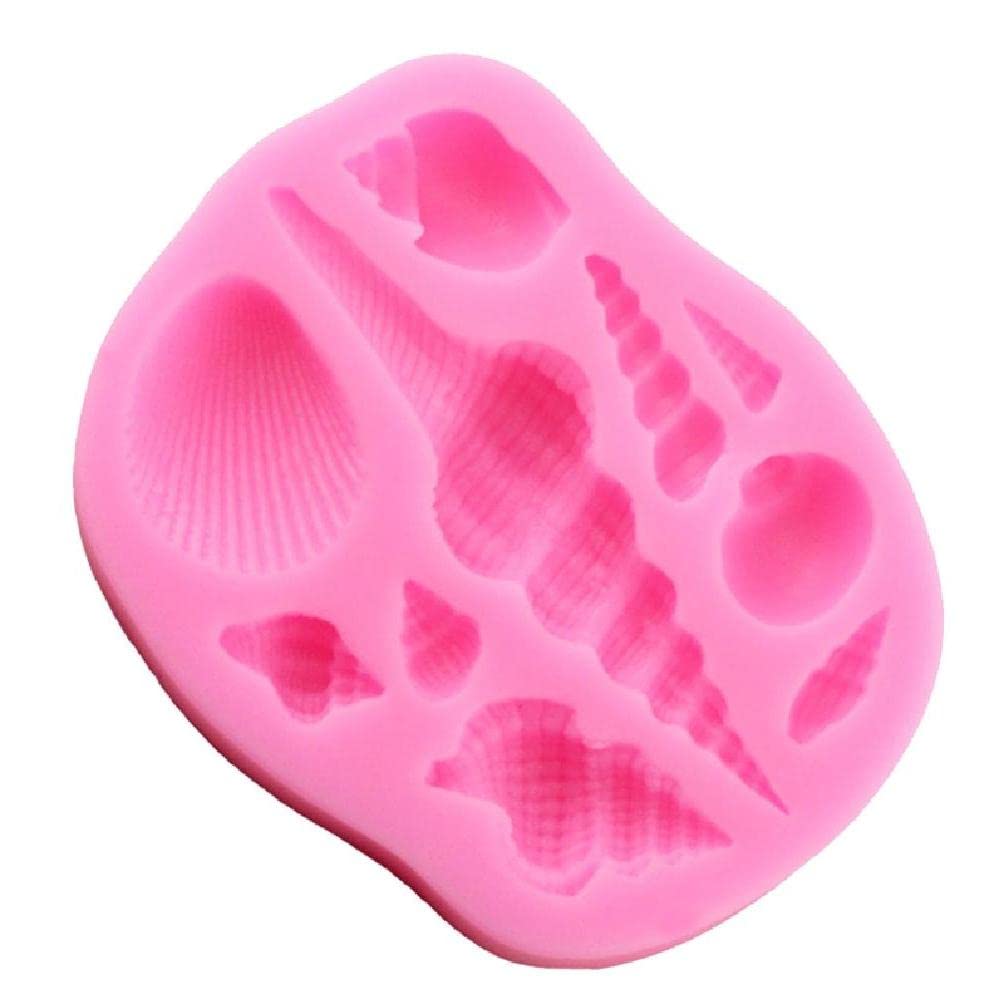 Premium Silicone DIY Fondant Molds - Marine Series Conch & Seashell Shaped Clay Pottery Molds for Candy, Cake Decorating, and Crafting | Baking, Soap Making, Resin Art Supplies