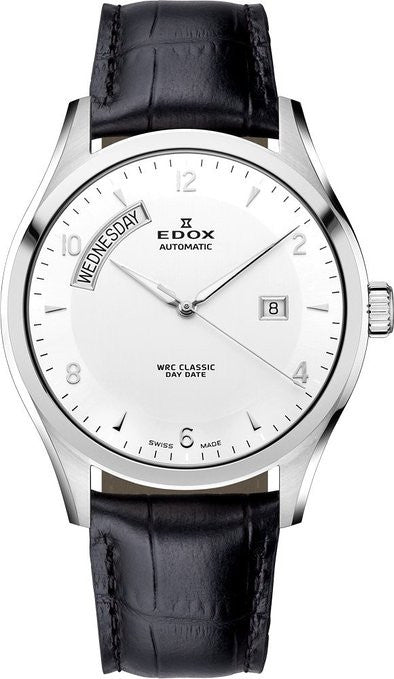 Edox WRC Classic Automatic Men's Watch 83012-3-AIN - Swiss Made Chronograph for Racing Enthusiasts | Perfect for Motorsport Events & Everyday Wear