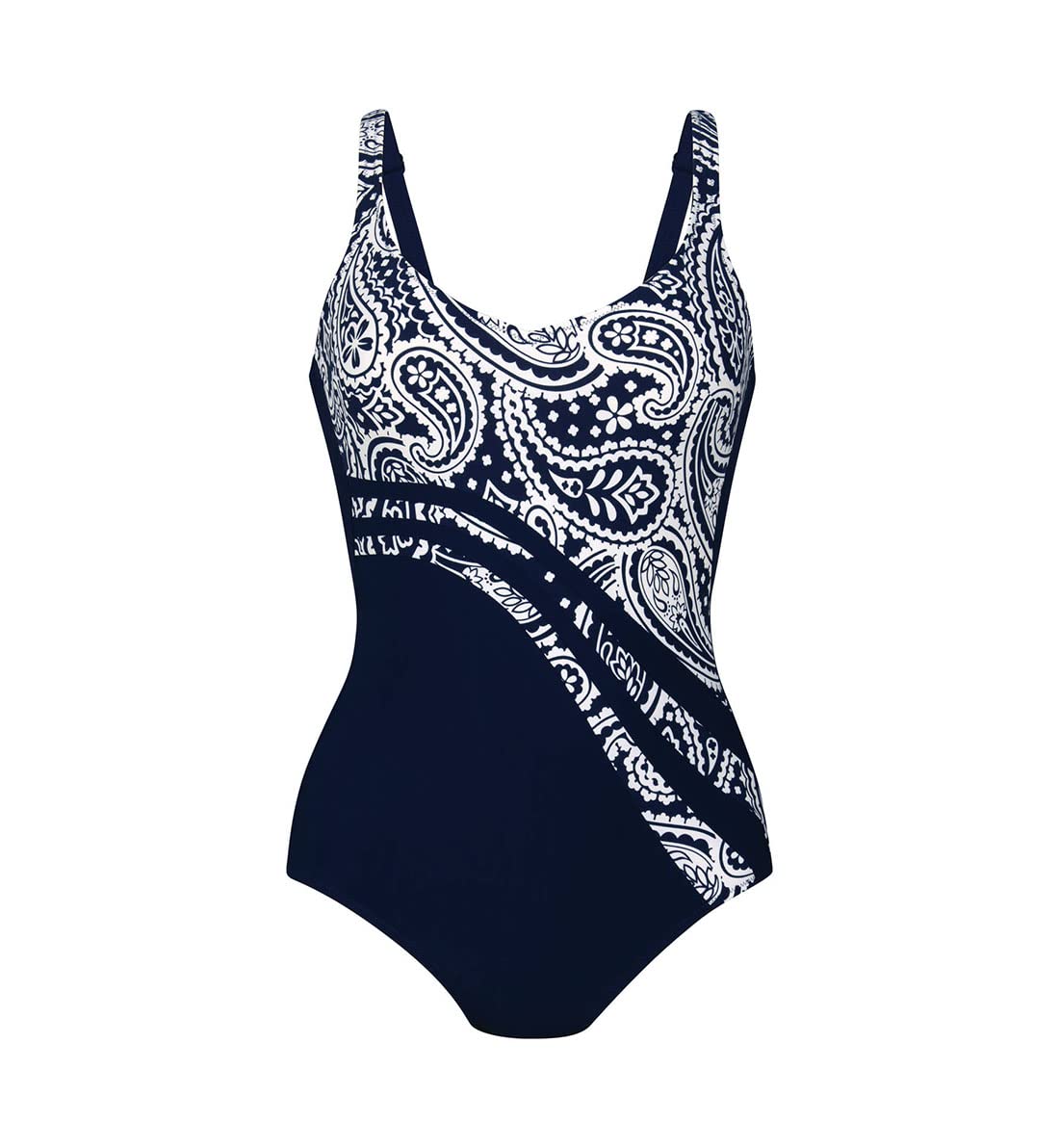 Anita Women's 7370 Paisley Passion Luella One Piece Swimsuit - Floral Print Bathing Suit for Women, Tummy Control Swimwear with Adjustable Straps - Perfect for Beach, Pool, and Summer Vacations