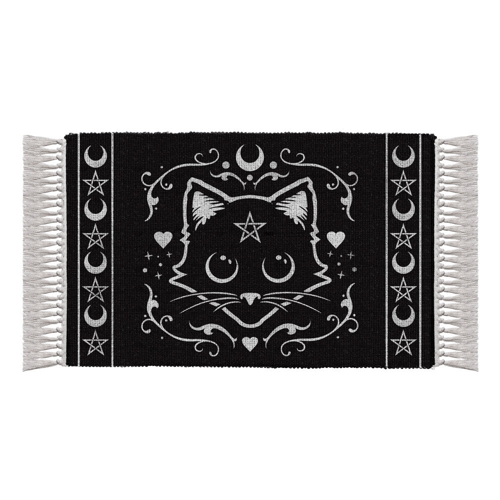 Soft Fluffy Kitty Cat Rug - Non-Slip Cute Cat Shaped Floor Mat for Kids Room, Nursery, Bedroom Decor - Perfect for Playroom, Pet Lover Gifts & Cozy Home Decor