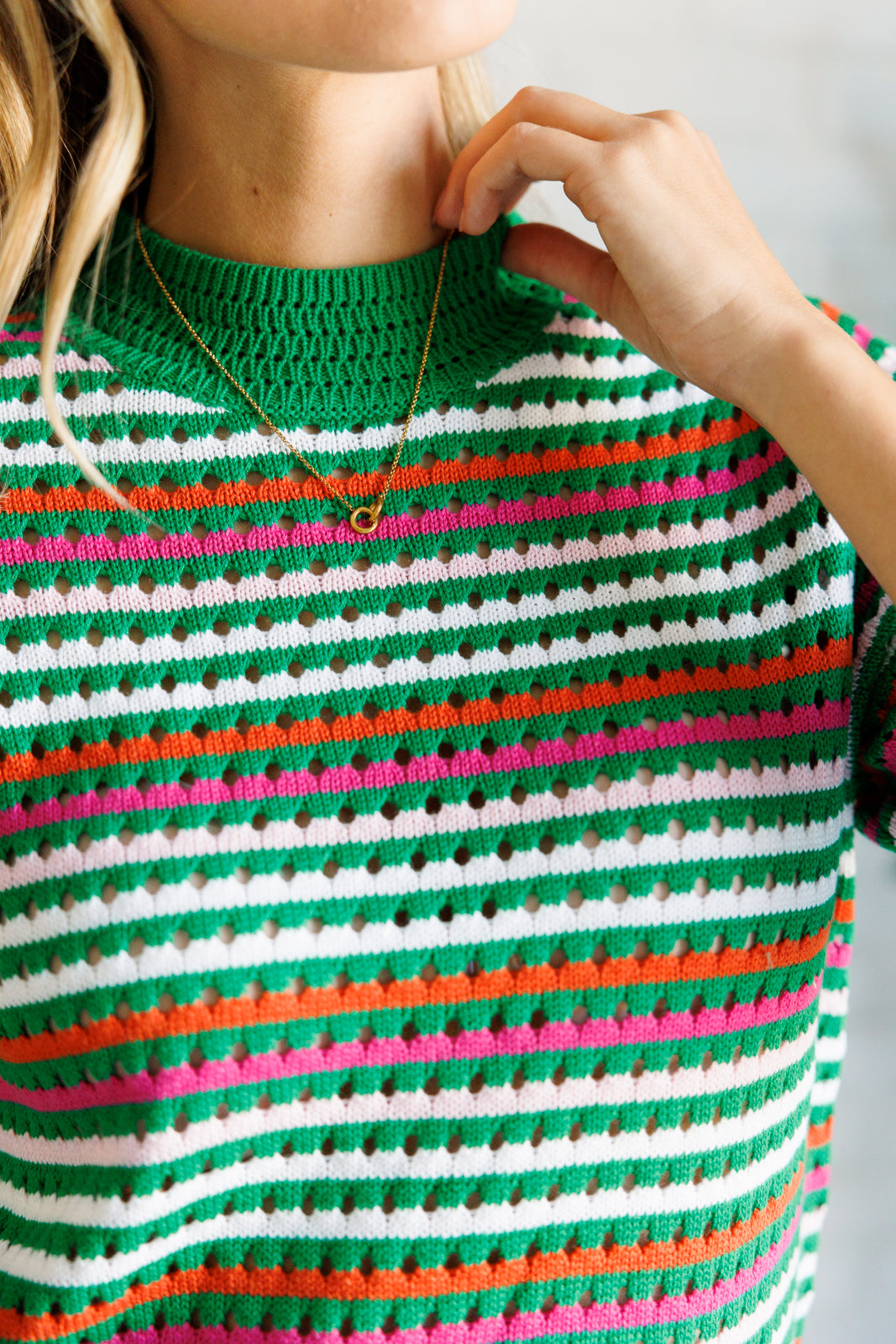 Stylish Striped Knit Top for Women - Trendy Casual & Layering Essential - Perfect for Dates, Work, and Weekend Outfits
