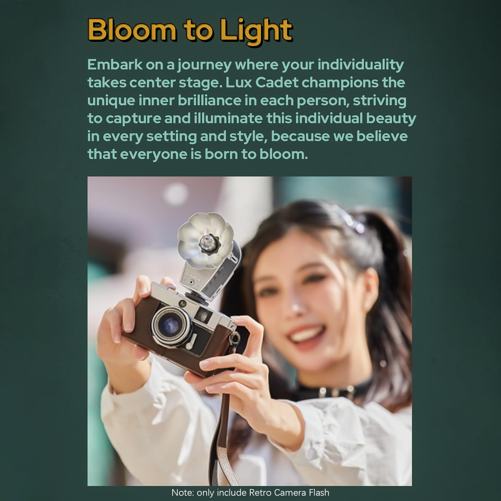 HUIOP Lux Cadet Camera Flash GN10 - 6200K±300K Color Temperature, Auto & Manual Flash Modes, 1/1-1/64 Power, 28mm Focal Length - Compatible with Canon Film Hot-Shoe Cameras - Perfect for Portrait, Wedding, and Studio Photography