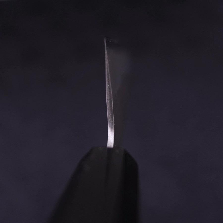 Premium Santoku Knife - Blue Steel #2 Nashiji Stainless Clad with Ebony Handle - 165mm Japanese Chef Knife - Perfect for Slicing, Dicing & Chopping Vegetables, Meat & Fish
