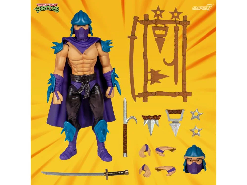 Teenage Mutant Ninja Turtles ULTIMATES! Shredder Action Figure - Collectible TMNT Villain Toy for Fans & Collectors - Perfect for Display, Play, and TMNT Themed Parties