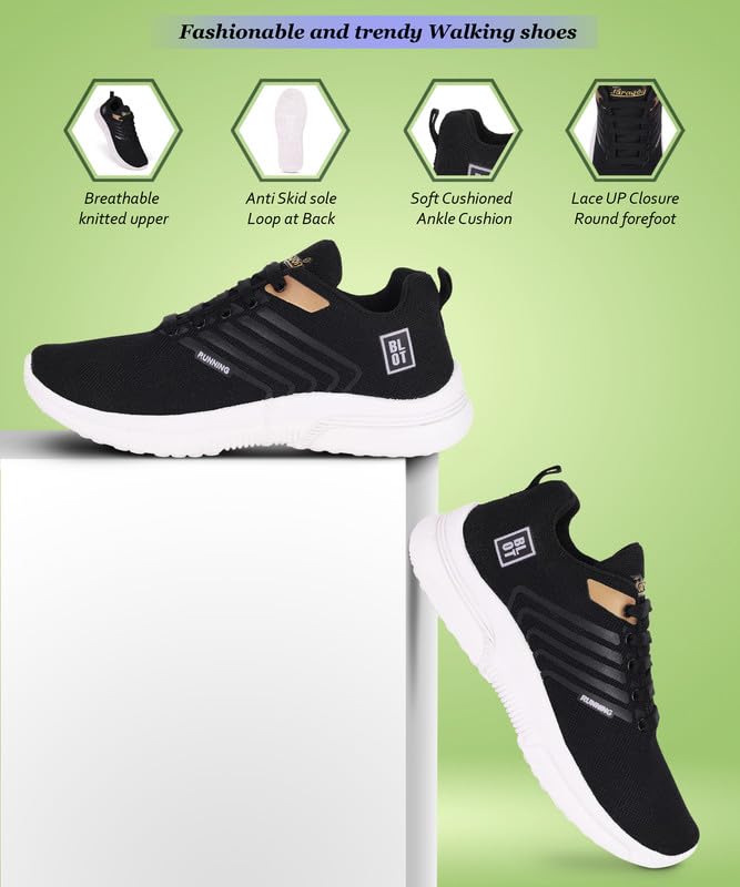 Paragon K1014G Men's Stylish Sneakers - Breathable Mesh Upper, Cushioned Insoles, Lace-Up Design | Comfortable, Lightweight & Durable Casual Shoes for Everyday Wear | Perfect for Walking, Running & Outdoor Activities
