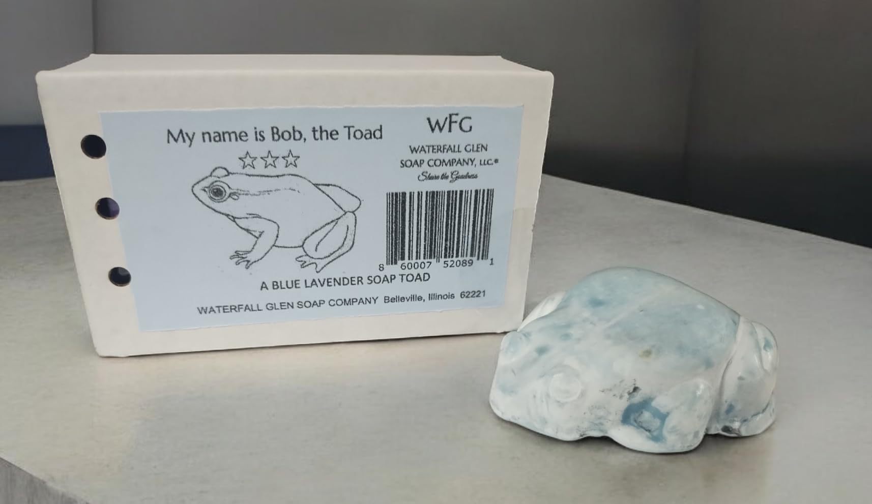 Bob the Toad Handmade Soap - Natural Glycerin Soap for Kids & Adults - Cute Frog-Shaped Bath Gift for Birthday, Baby Shower & Spa Day