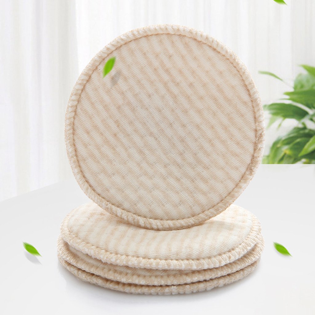 Youngy Reusable Nursing Pads for Breastfeeding - 4 Pack Ultra Absorbent Washable Breast Milk Pads for Leak Protection | Comfortable & Soft for Daily Use at Work, Home or Travel