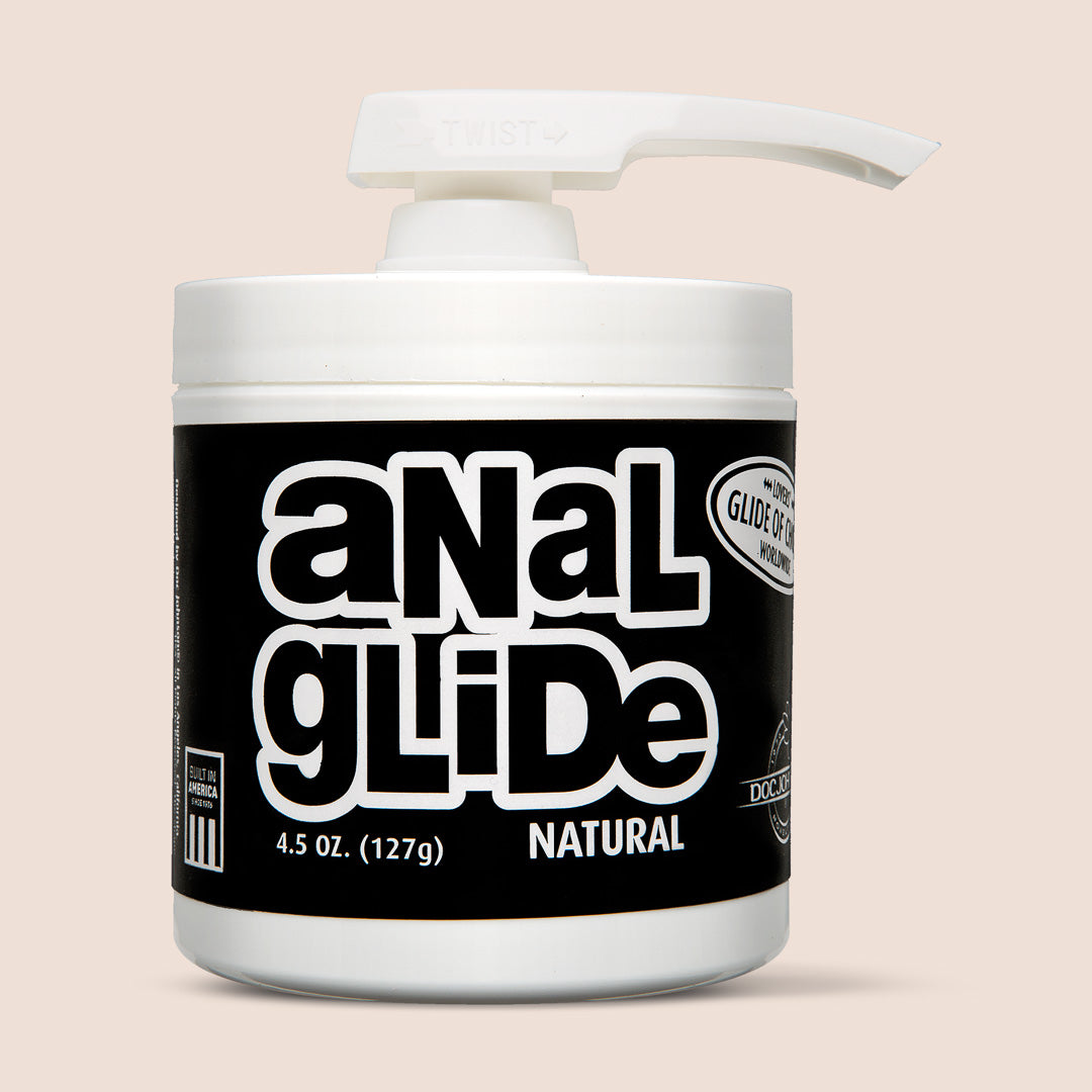 Anal Lube Anal Glide Natural 4.5 oz - Petroleum-Based Personal Lubricant for Enhanced Comfort & Smooth Experience | Ideal for Intimate Moments, Massage & Sensual Play