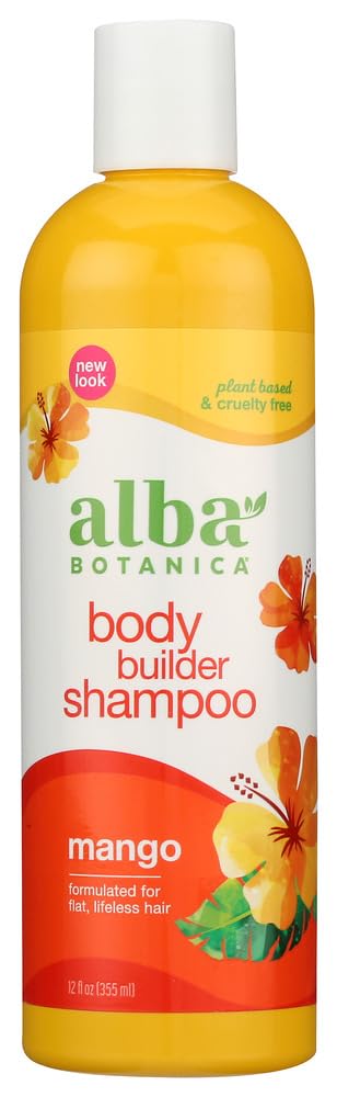 Alba Botanica Hawaiian Mango Shampoo - 12 oz (Pack of 7) - Sulfate-Free & Vegan Hair Care for Men & Women - Moisturizing & Nourishing for Dry, Damaged Hair - Perfect for Daily Use & Travel