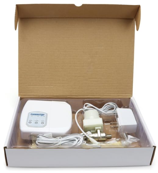 FloodStop Ice Maker Leak Detector Kit with Auto Water Shut-Off & Alarm - 1/4