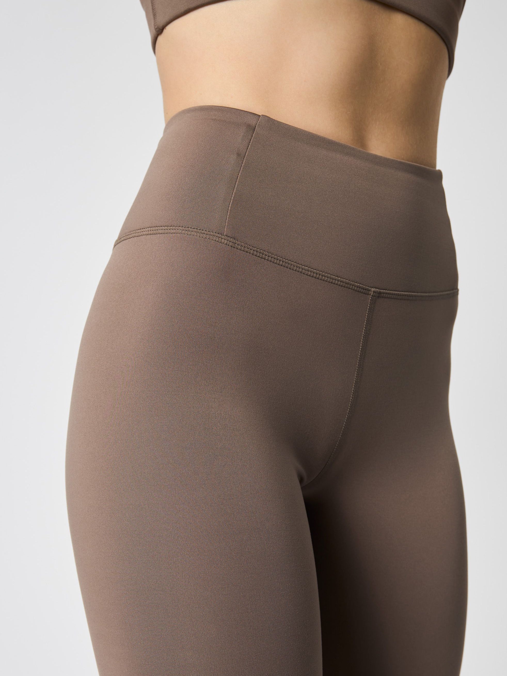Girlfriend Collective Float High-Rise 7/8 Leggings - Falcon Color | Eco-Friendly Yoga Pants for Women | Perfect for Workouts, Running & Lounge Wear