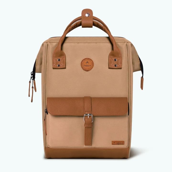 CABAIA Waterproof Backpack with 2 Pockets - Lifetime Guarantee - Stylish Unisex Design for Men & Women - Perfect for School, Travel & Business - Vegan Certified - Ideal for Commuting, College Campus & Office Use